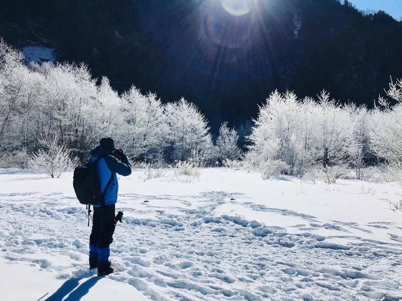 冬の山神が降臨!? 上高地スノーシューツアー